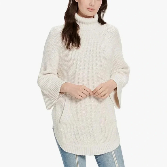 UGG Women's Raelynn Turtleneck Sweater Cream Heather Size S - Picture 2 of 8